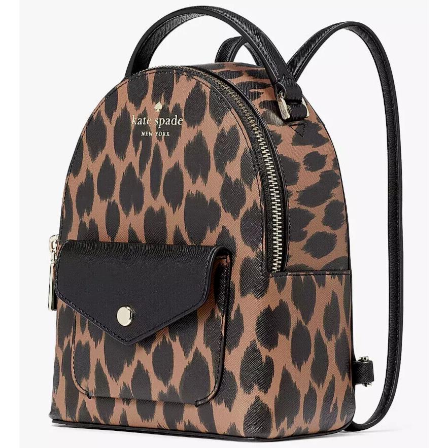 Kate Spade Shuyler Mini Backpack Leopard Cheetah KE721 Leopardo FS