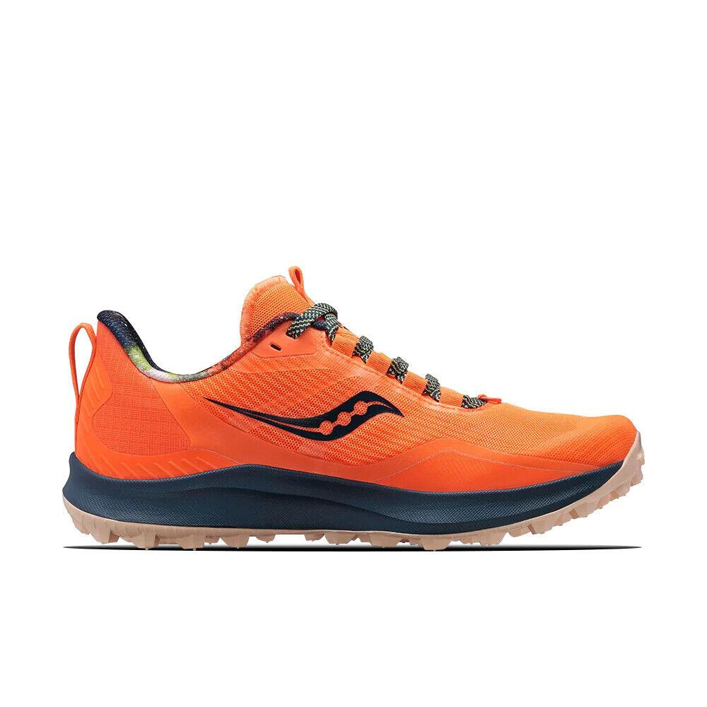 Saucony Peregrine 12 S20737-65 Men`s Orange/black Running Sneaker Shoes NR4583 - Orange/Black