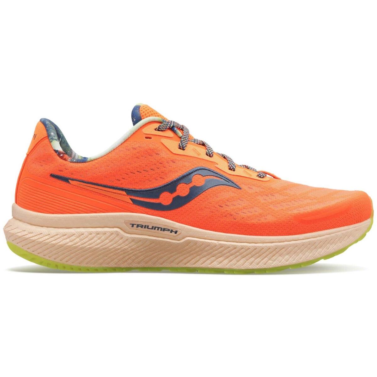 Saucony Triumph 19 S20678-45 Men`s Orange Low Top Casual Running Shoes NR4563 - Orange