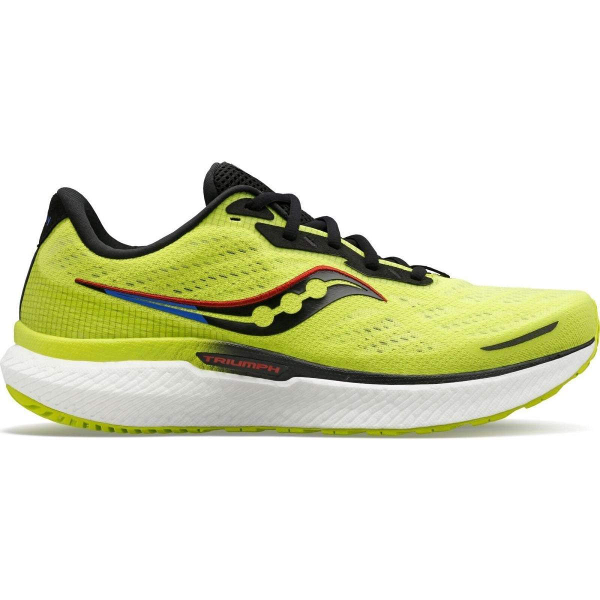 Saucony Triumph 19 S20678-25 Men`s Yellow Low Top Running Sneaker Shoes NR4601
