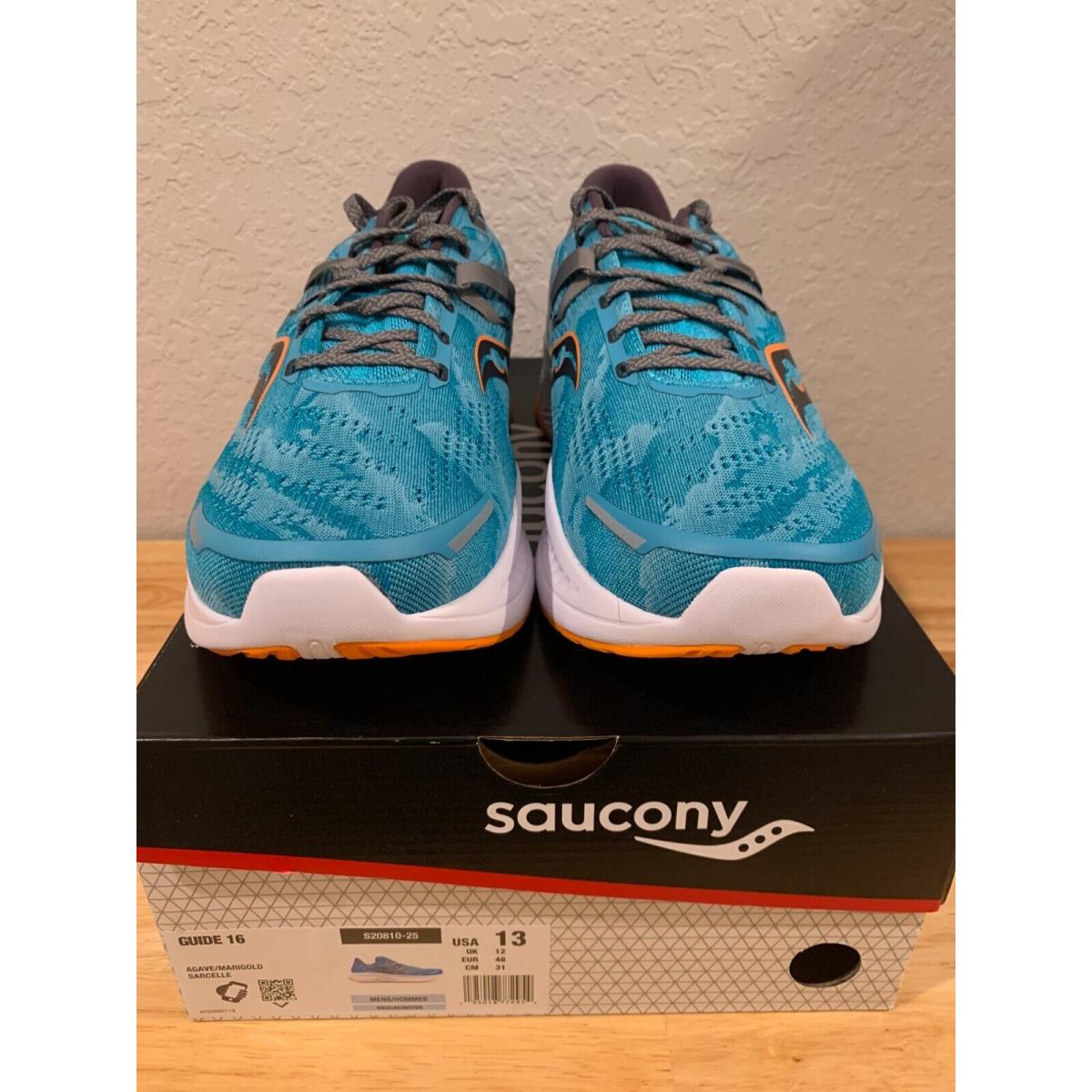 Saucony Guide 16 Men`s Running Shoes Blue US 13 S20810-25