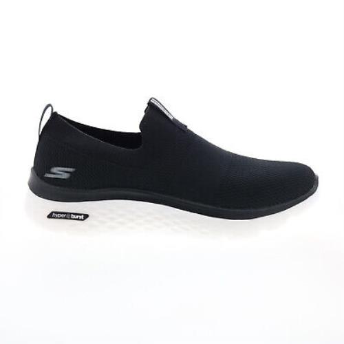 Skechers Go Walk Hyper Burst Manchester Mens Black Lifestyle Sneakers Shoes
