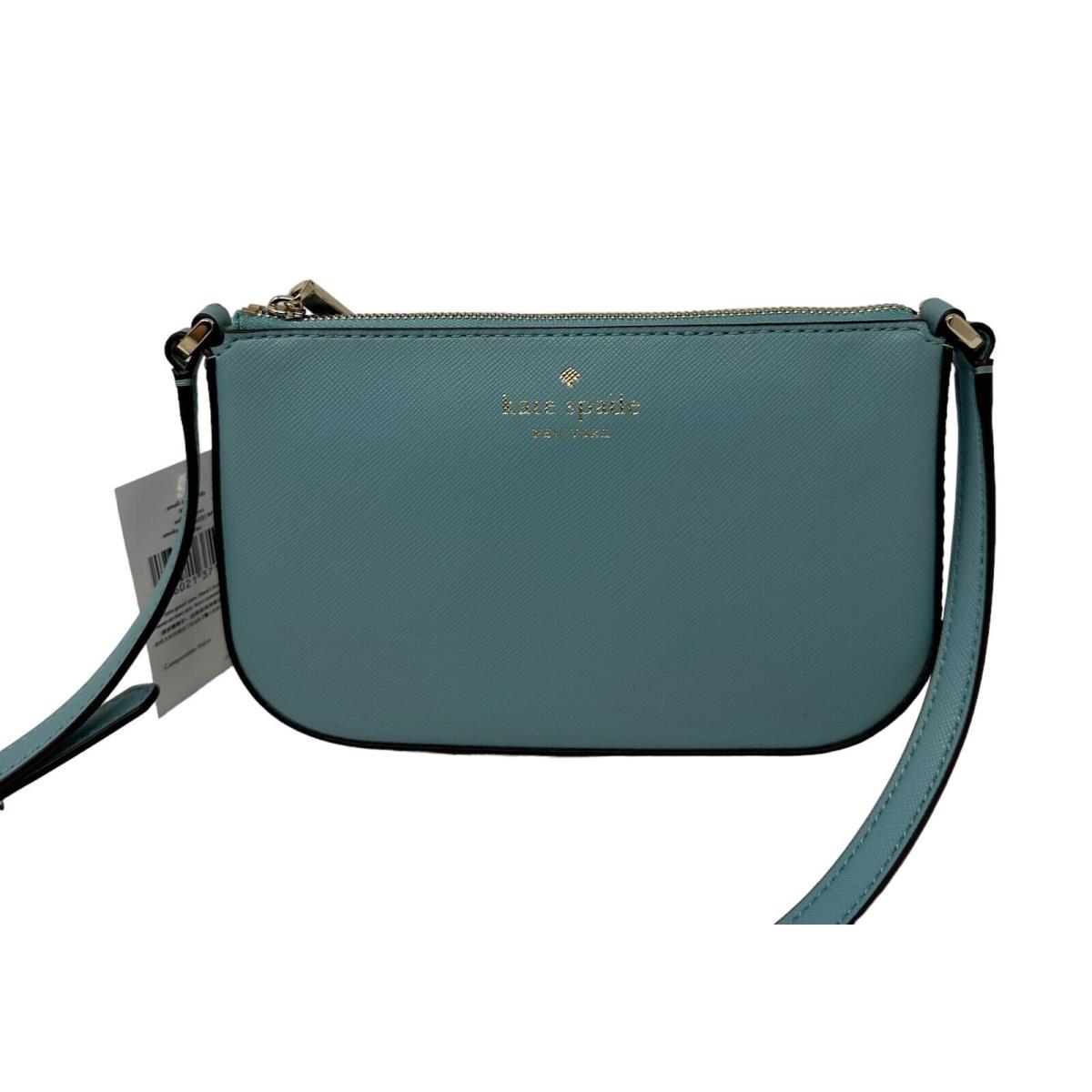 Kate Spade Schuyler Small Crossbody Smoky Blue Leather Bag KE702