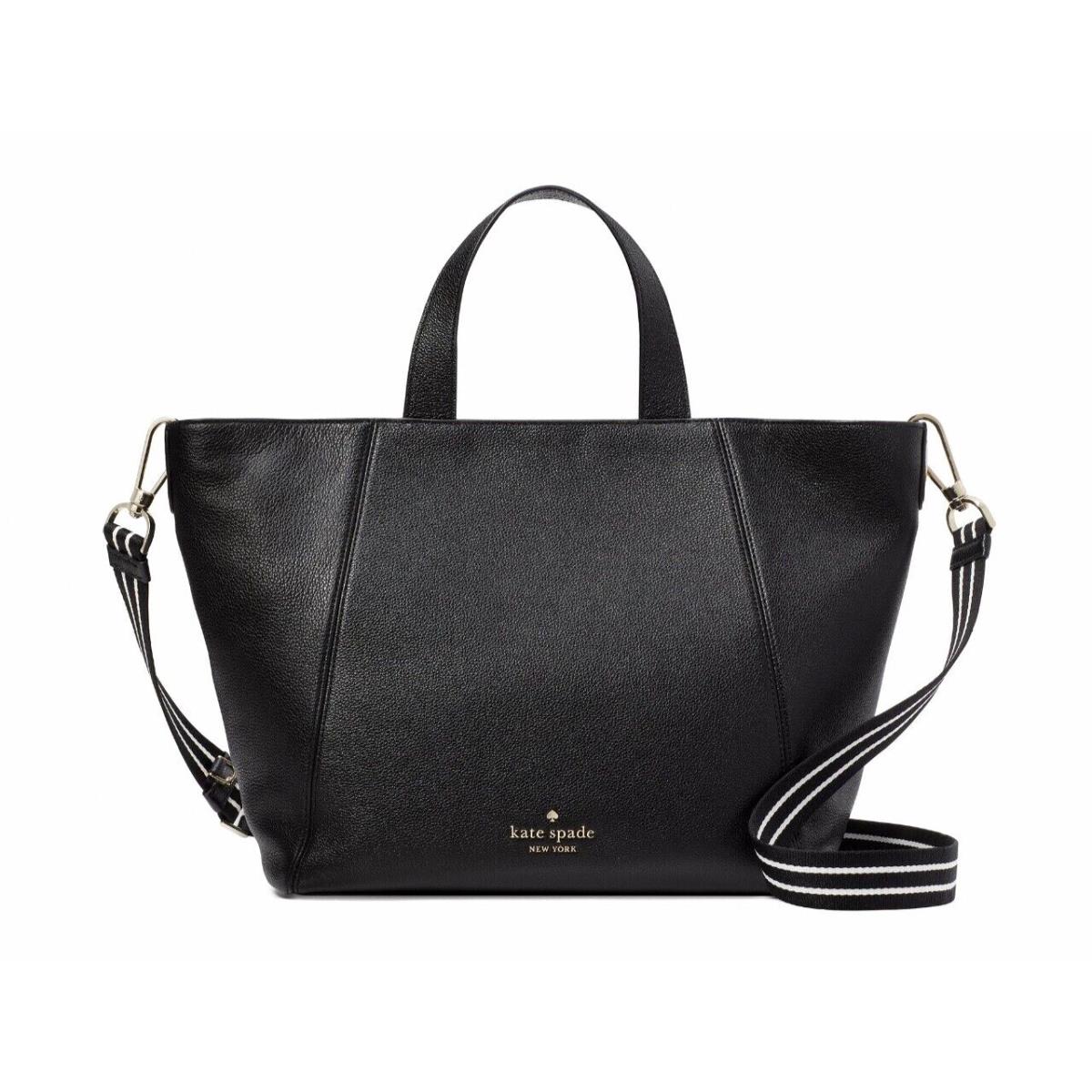 New Kate Spade Rosie Satchel Pebbled Leather Black