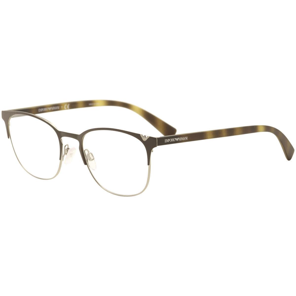 Emporio Armani Eyeglasses EA1059 EA/1059 3179 Mt Brown/gun Optical Frame 53mm