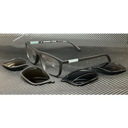 Emporio Armani EA4160 50421W Matte Black Men`s 55 mm Sunglasses