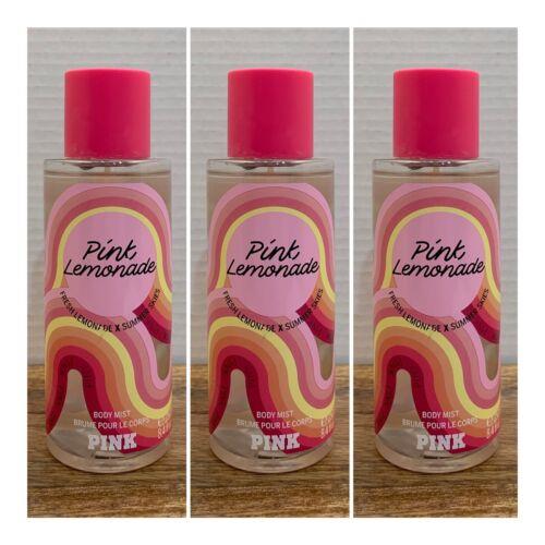 Victoria`s Secret Pink Pink Lemonade Body Mist 8.4 Fl.oz. Lot of 3