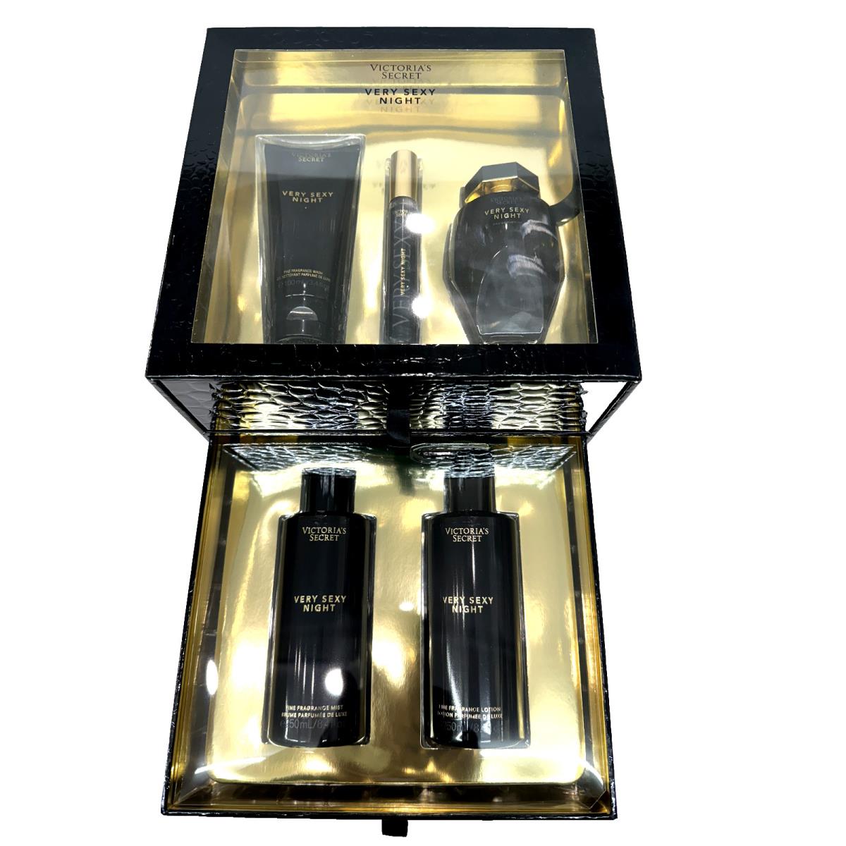 Very Sexy Night Victoria`s Secret Women Perfume Edp Spray 3.4oz NB 5Pcs Gift Set