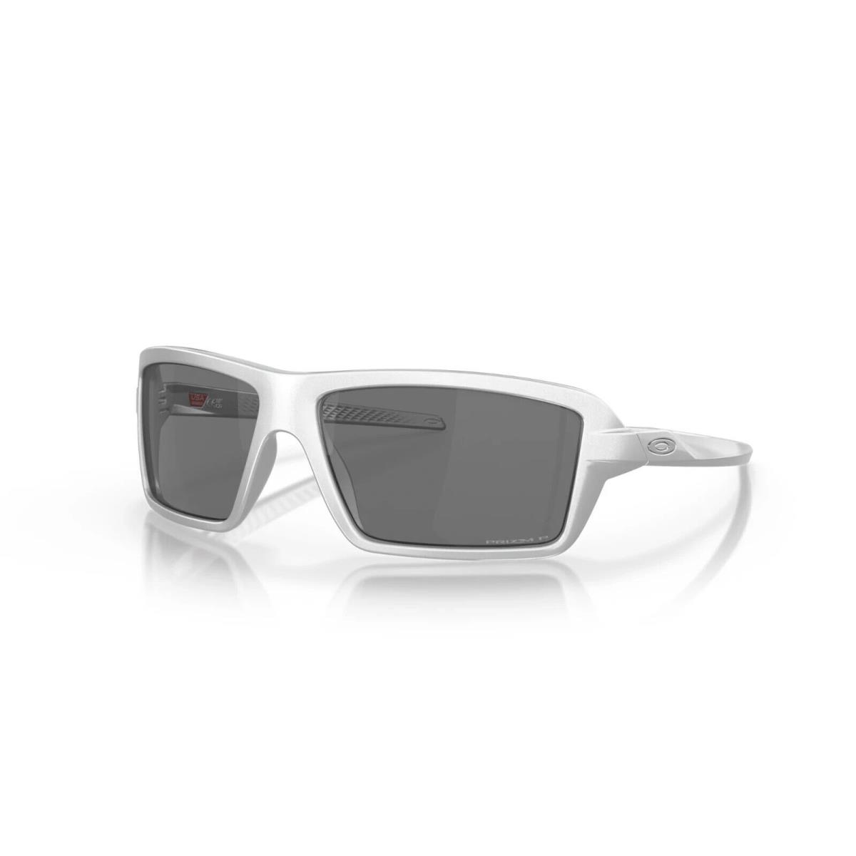 Oakley Cables Polarized Sunglasses OO9129-1263 X-silver Frame / Prizm Black Lens