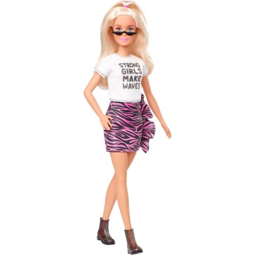 Barbie Fashionistas Doll 148 with Long White Blonde Hair Wearing Graphic T-shir
