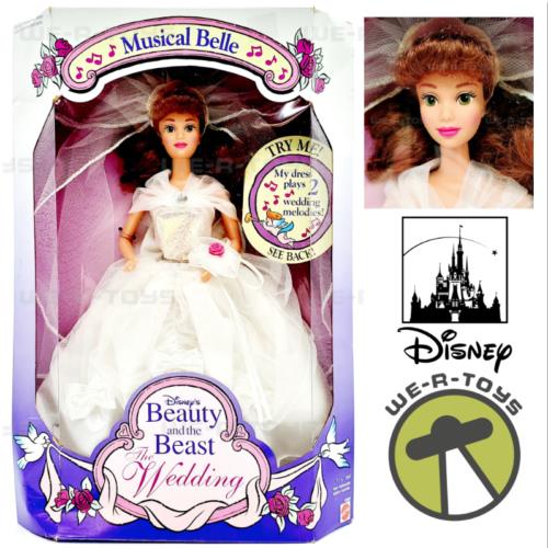Disney Beauty and The Beast The Wedding Musical Belle Doll 1993 Mattel 10909