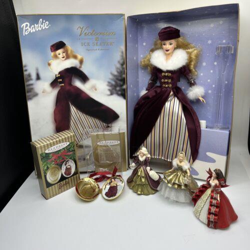 Mattel 2000 Victorian Ice Skater Barbie Special Edition Plus 4 Ornaments 5