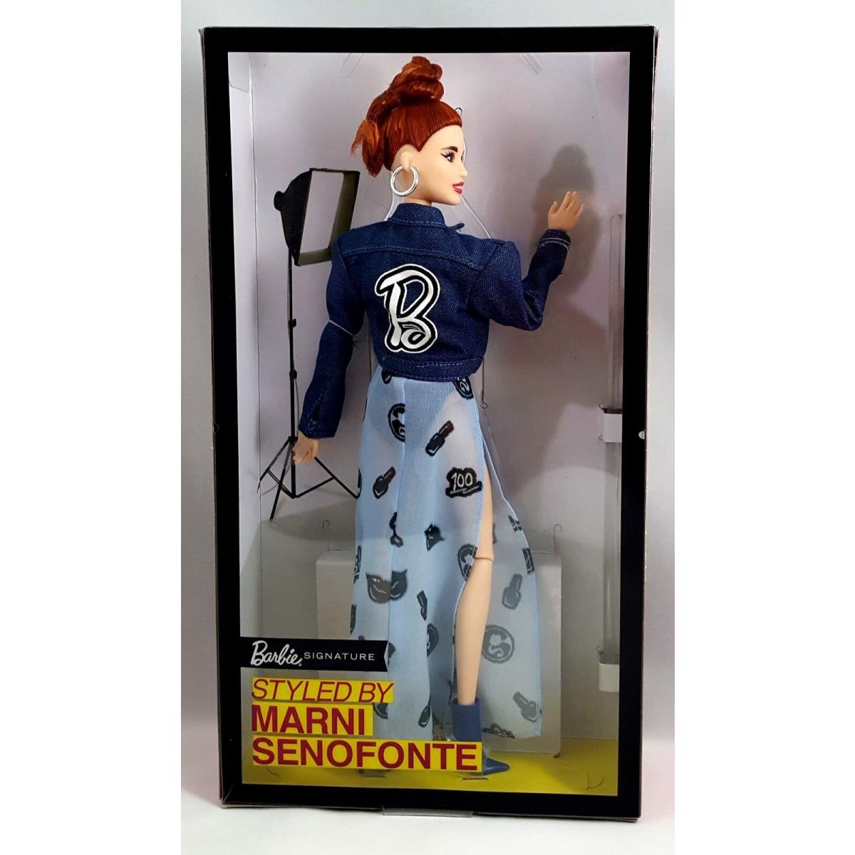 Styled by Marni Senofonte Barbie Doll Blue Maxi Dress Redhead FJH76 Nrfb