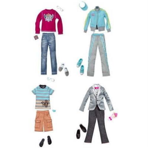 Barbie Ken Fashion Outfit Set with Accessories Styles May Vary