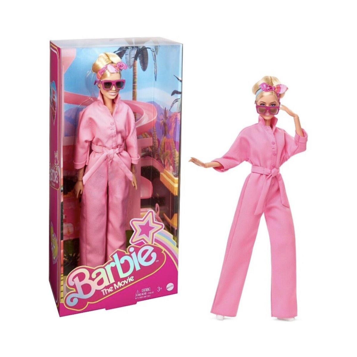 Barbie The Movie Collectible Doll Margot Robbie Barbie Pink Power Jumpsuit /