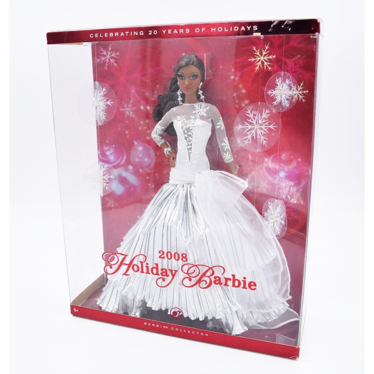 2008 Mattel Holiday Barbie African American L9644 Barbie Collector Nrfb