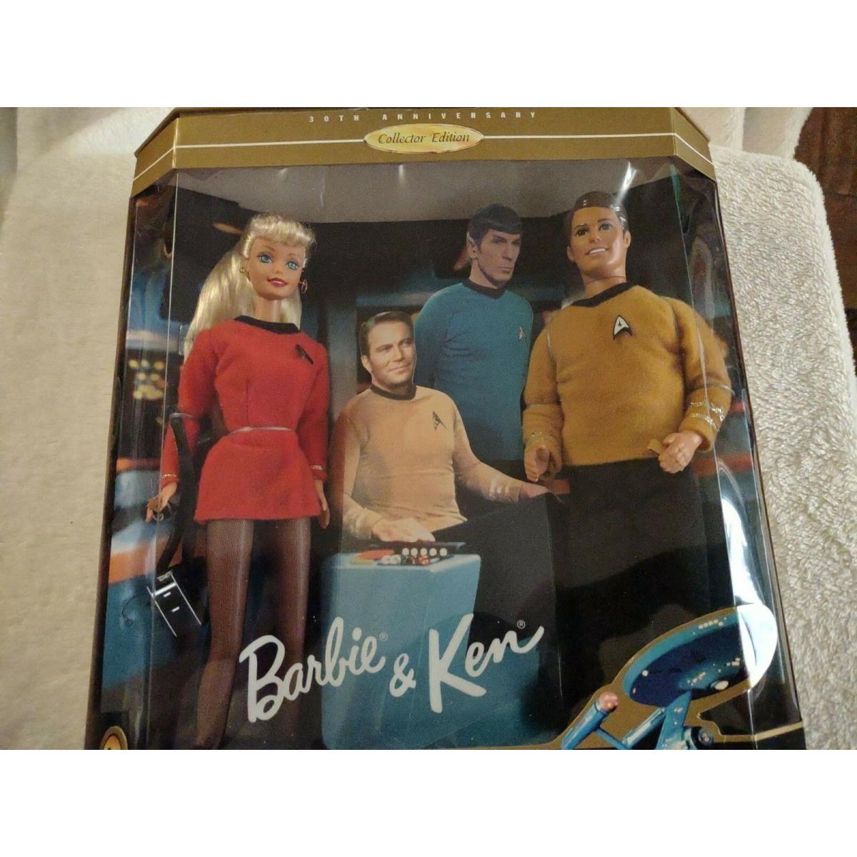 Vintage 1996 30th Anniversary Star Trek Barbie Ken Gift Set