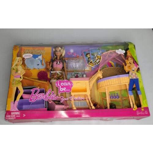 Barbie I Can Zoo Doctor Playset - Htf Mattel 2008