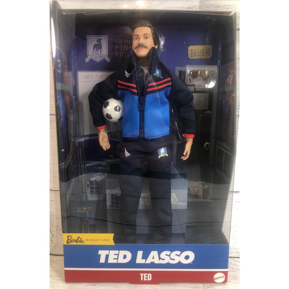 Barbie Signature Doll Ted Lasso: Ted Wearing Blue Afc Richmond Tracksuit