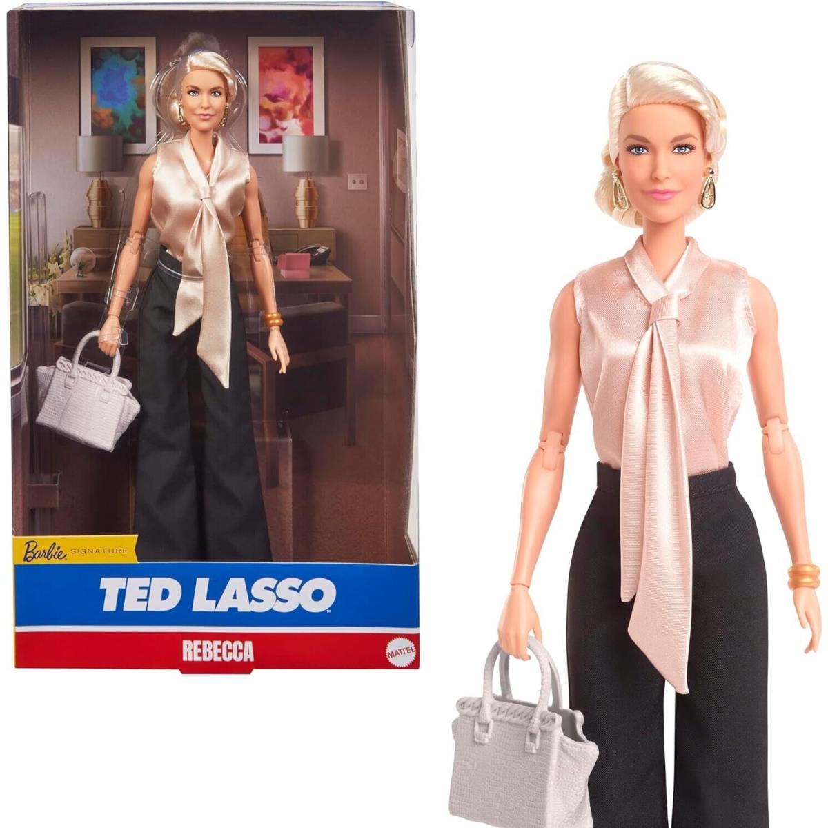 New/nrfb 2023 Barbie Signature Ted Lasso Rebecca Welton Doll w/ Shipper HJW93