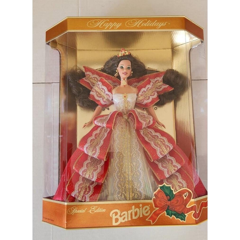 Barbie Happy Holidays Special Edition Misprint 1997 Nrfb Green Eyes