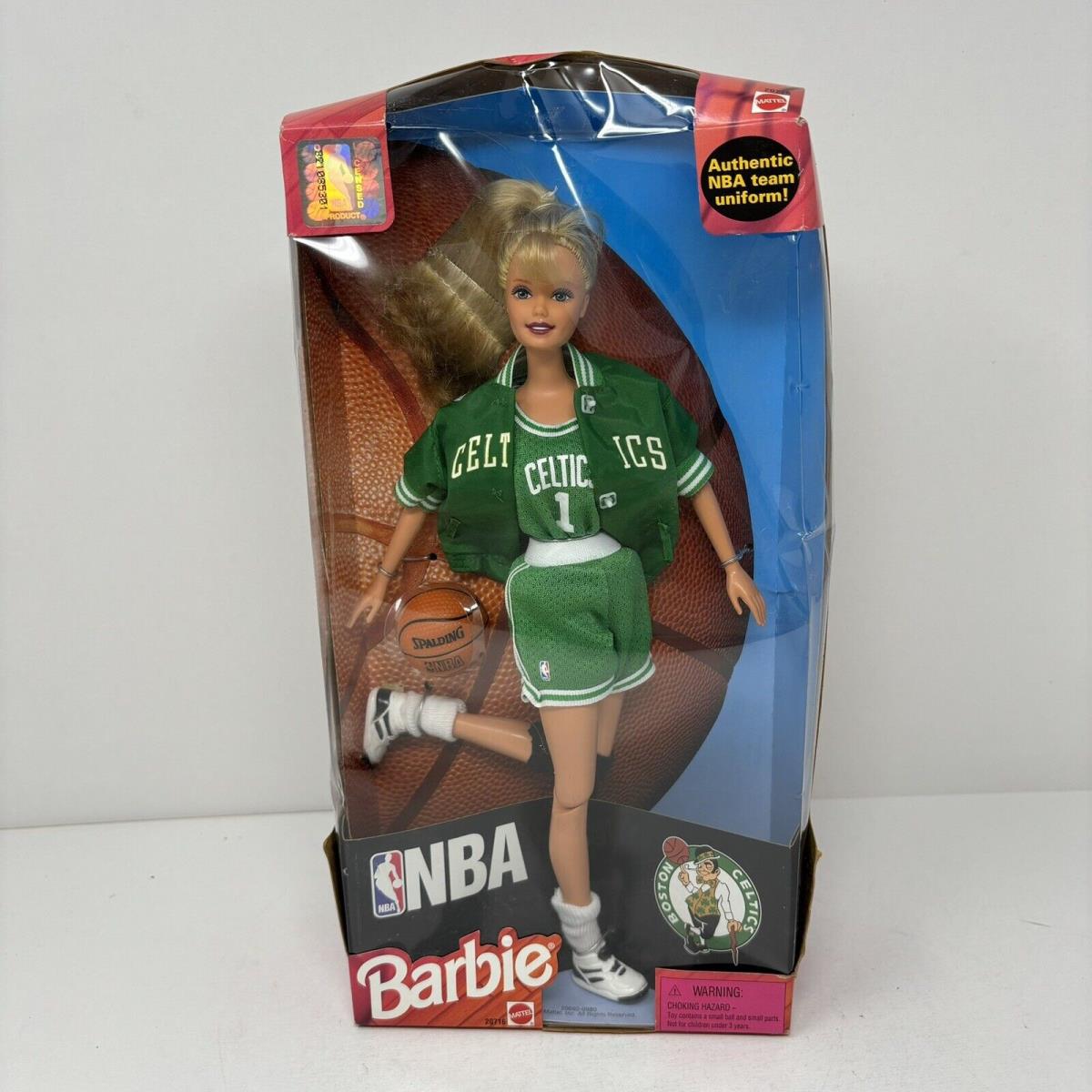 Vintage 1998 Mattel Nba Barbie Boston Celtics Doll In Box