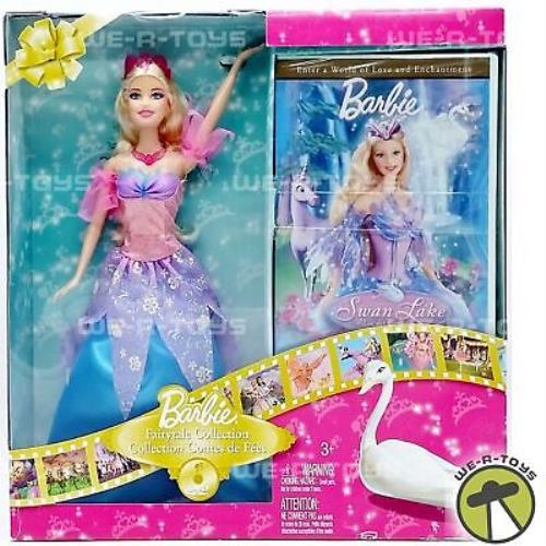 Barbie Fairytale Collection Swan Lake Doll and Dvd Gift Set 2009 Mattel Nrfb