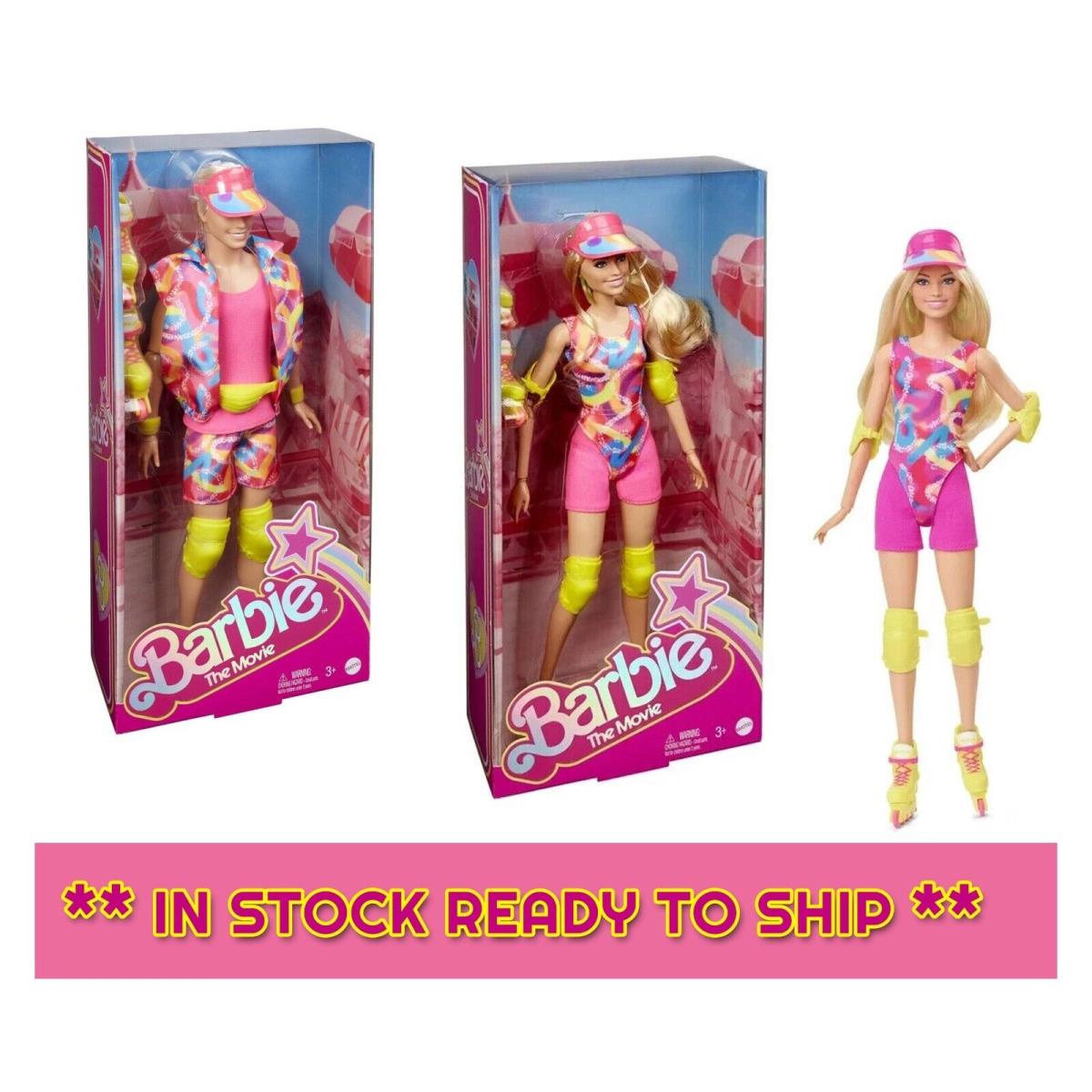 Barbie + Ken The Movie Collectible Doll Margot Robbie Inline Skating Outfit 2 PK