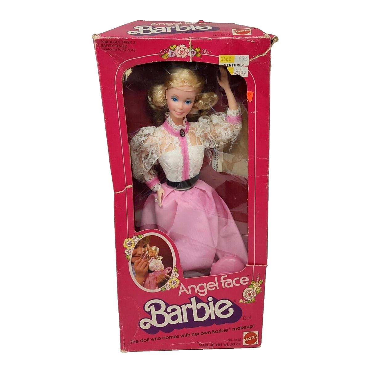 Vintage 1982 Angel Face Barbie Doll Mattel Blonde IN Box 5640 / Wear