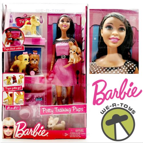 Potty Training Pups African-american Barbie Doll 2009 Mattel R9515