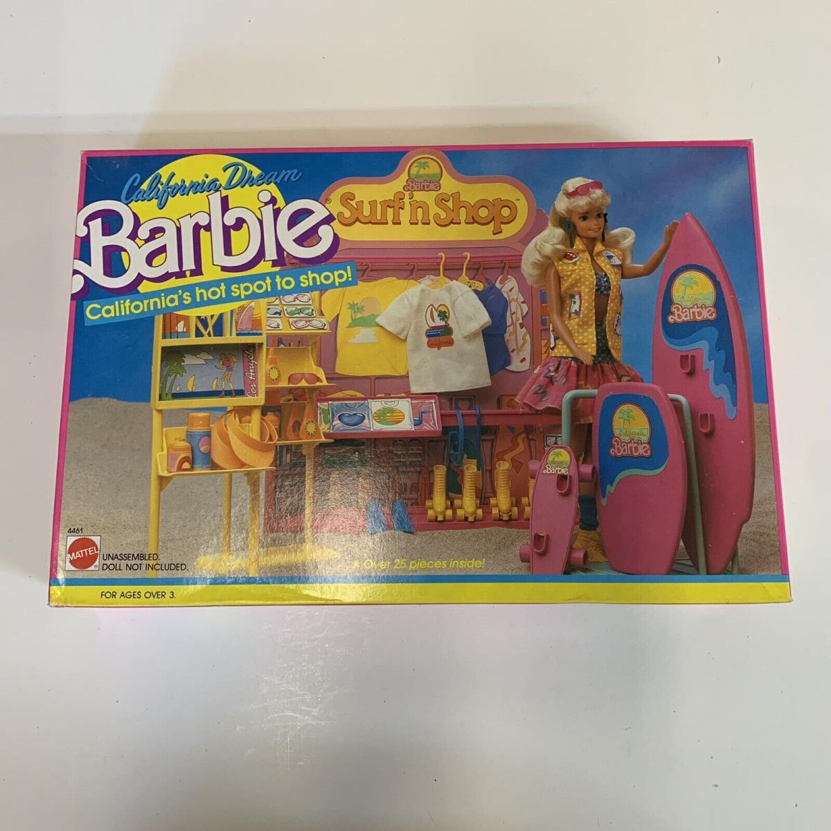 Vintage Toy Barbie California Dream Surf `n Shop 1987 4461 Nrfb