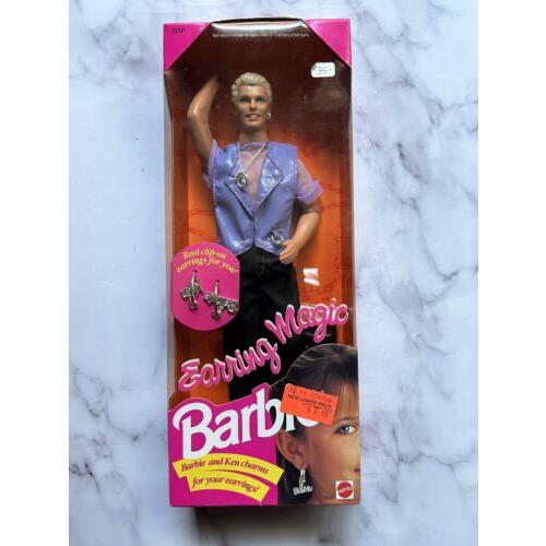 Vintage Mattel 1992 Earring Magic Ken Barbie Doll