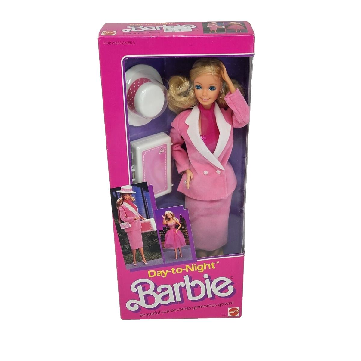 Vintage 1984 Day TO Night Barbie Doll Mattel IN Box Nrfm 7929