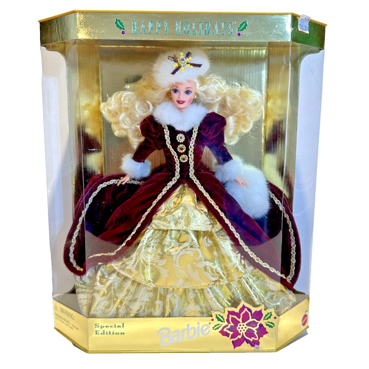 1996 Happy Holidays Barbie Doll Special Edition Mib Mattel 15646 Christmas