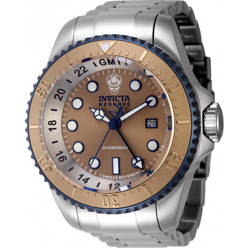 Invicta Men`s 45476 Reserve Hydromax SS Bronze Dial Swiss Quartz Watch