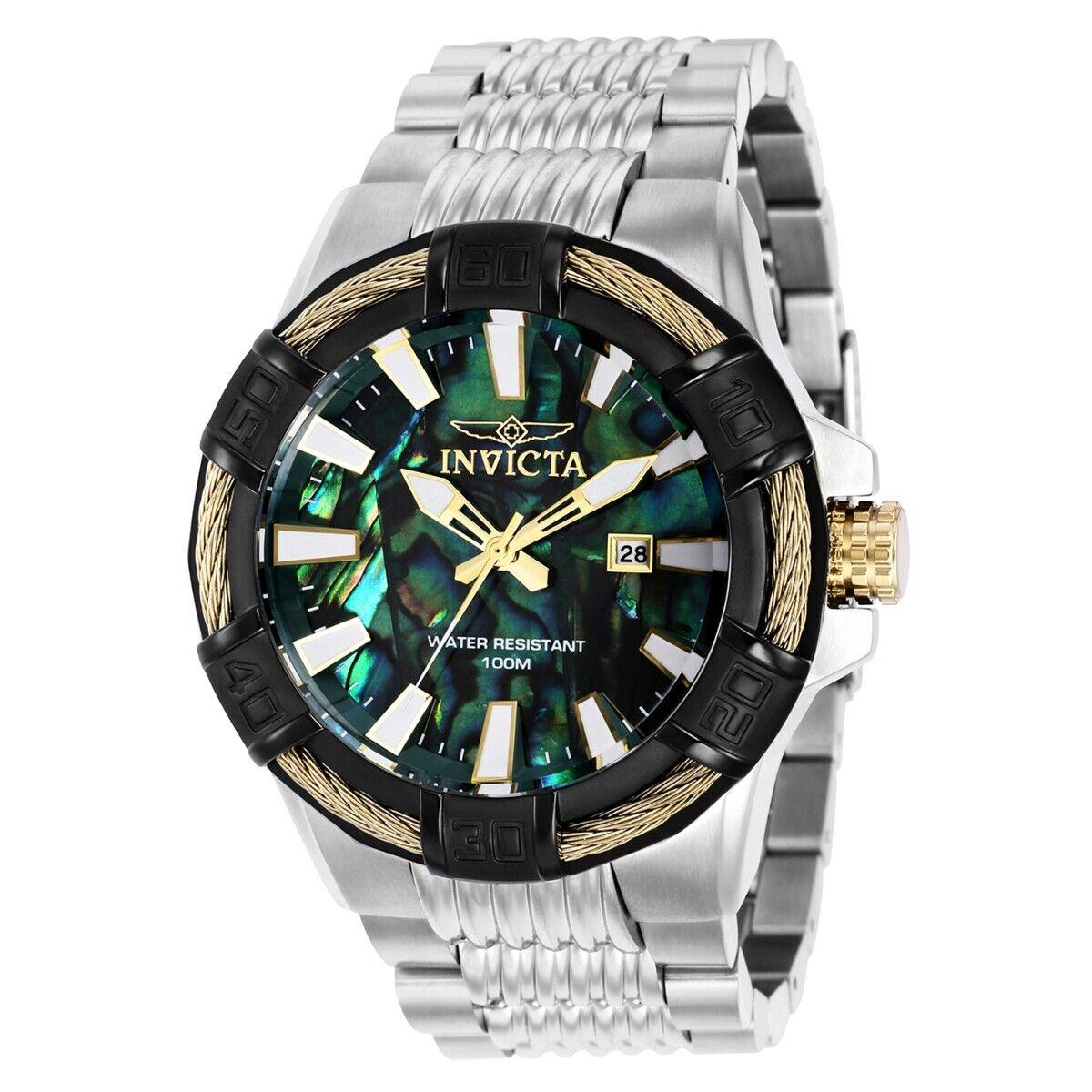 Invicta Bolt Men`s Watch w/ Abalone Dial - 51mm Steel 38396