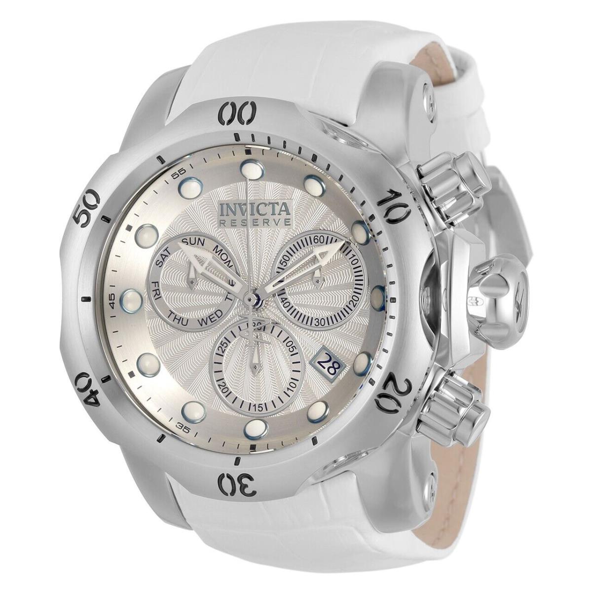 Invicta Reserve Venom Swiss Ronda Z60 Caliber Men`s Watch - 53.7mm White 33319