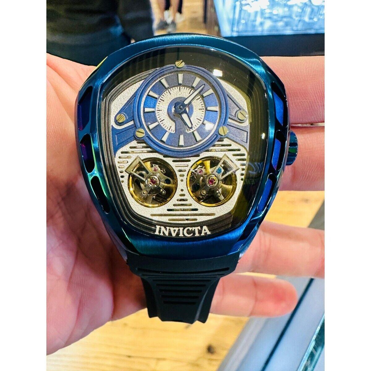 Invicta Akula Men`s Multicolor Dial Automatic Silicone Band 49mm Steel Watch