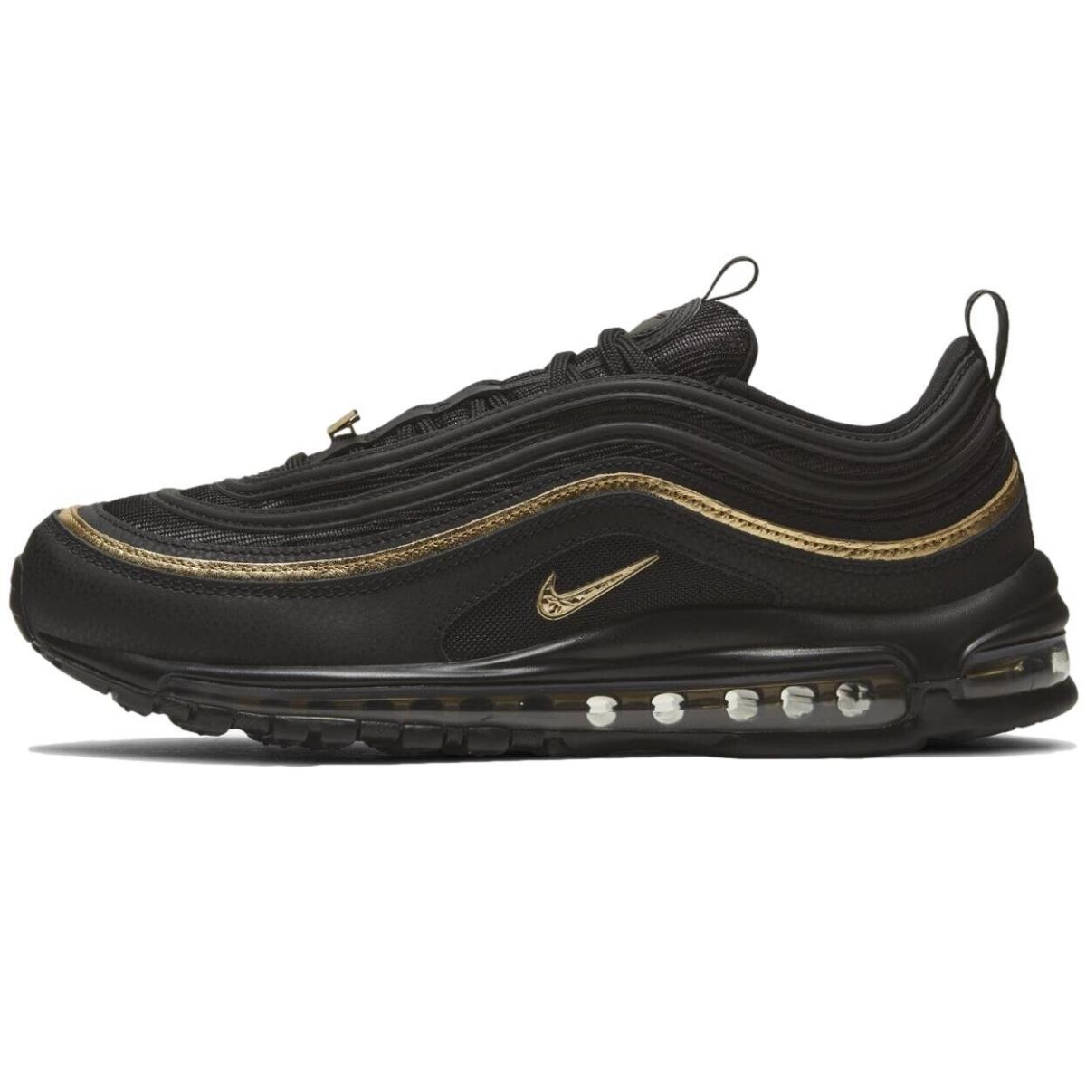 Size 10 - Nike Men`s Air Max 97 `black Metallic Gold` Shoes DC2190-001