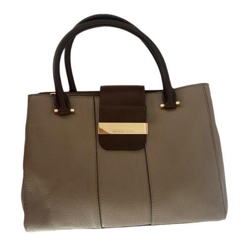 Michael Kors Marleen Work Tote Bag - Leather - Dark Taupe/coffee