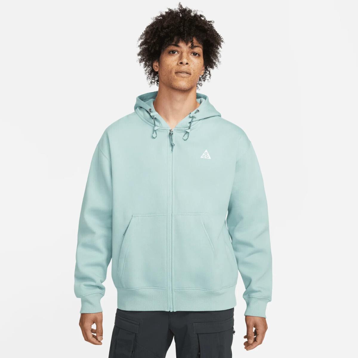Nike Acg Thermafit Full Zip Hoodie Size XL Ocean Blue Sweatshirt DH3089 366