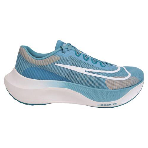 Nike Mens 14 Zoom Fly 5 Cerulean White Blue Running Shoes Sneakers DM8968-400