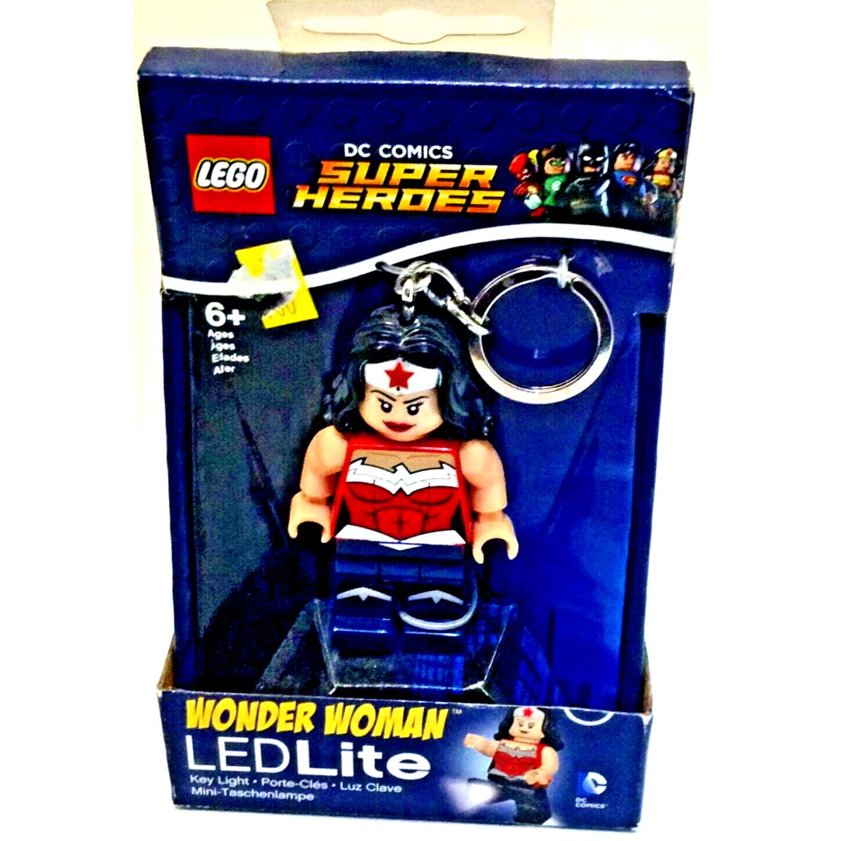 Lego DC Comics Super Heroes - Wonder Woman Led Key Chain Light w/ Batteries