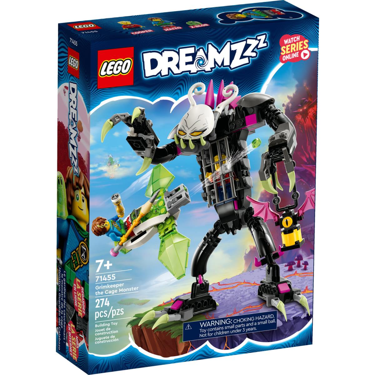 Lego Dreamzzz Grimkeeper The Cage Monster 71455 Building Toy Set Gift