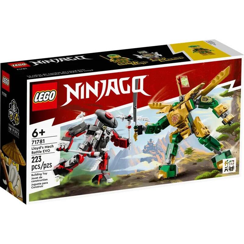 Lego Lloyd`s Mech Battle Evo 71781 Ninjago Minifigure Building Set