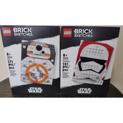Lego - 40431 40391 - Star Wars Brick Sketches - Both Sets