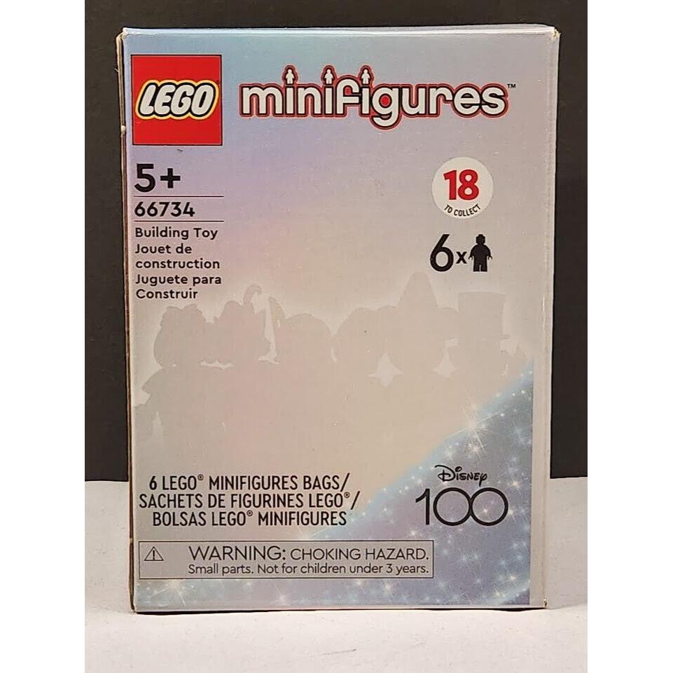 Lego 66734 Minifigures 6 Pack Disney 100 Limited Edition Collectible Figures