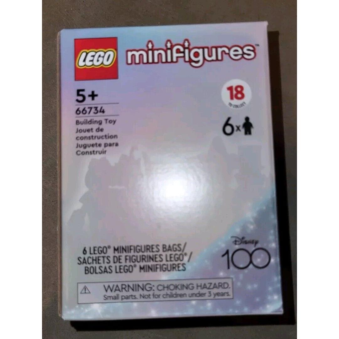 Lego Minifigures Disney 100th Anniversary 6-pack Set 66734 Box