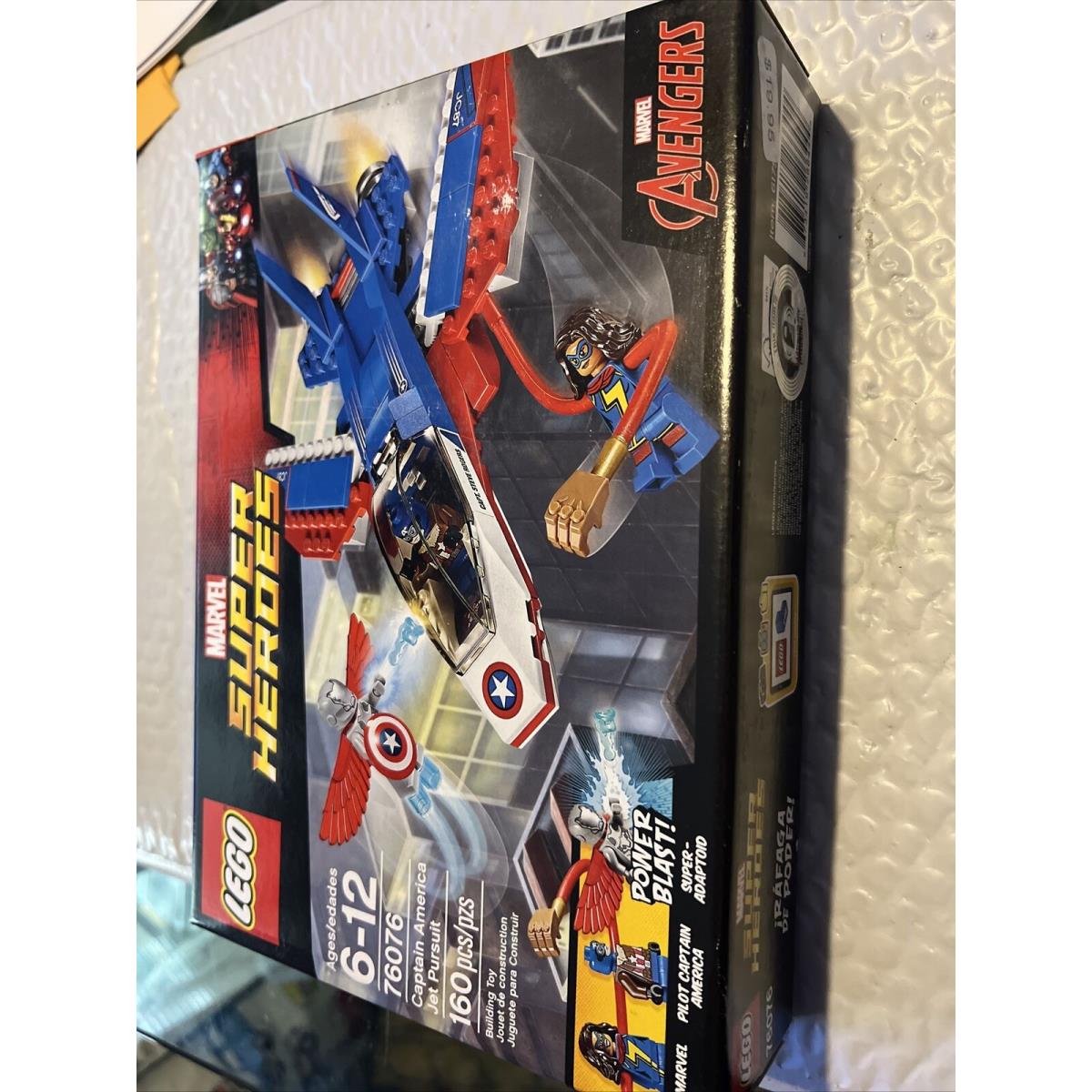 Lego 76076 Marvel Super Heroes Captain America Jet Pursuit Box