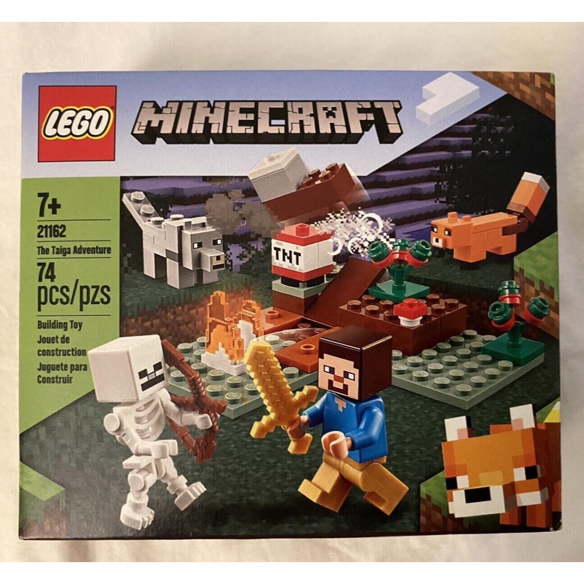 Lego The Taiga Adventure Minecraft 21162 Building Toy For Kids Retired Set